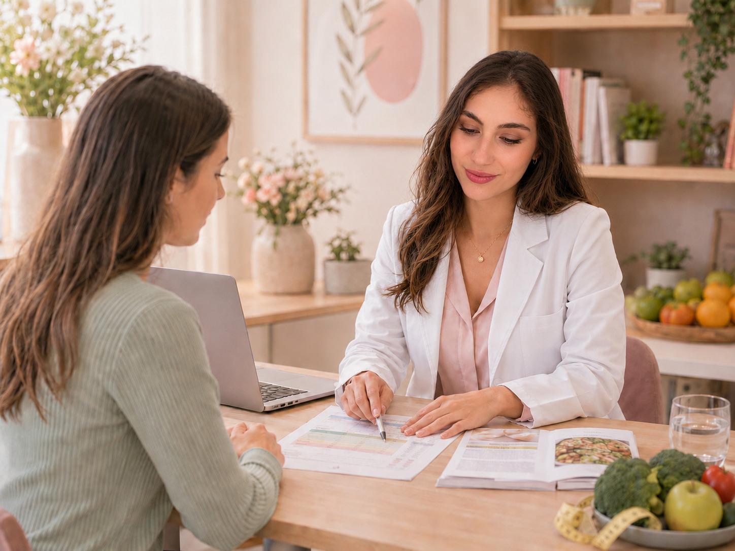 Colloquio nutrizionale durante una consulenza personalizzata